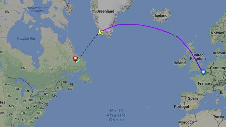 Un avión de Air France aterriza de emergencia en Canadá con un motor estropeado