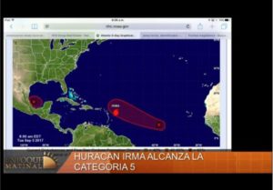 Huracán Irma se fortalece y alcanza categoría 5