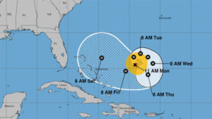 Un nuevo pronóstico prevé que el huracán José realice una trayectoria circular sobre el Atlántico, para luego dirigirse posiblemente a las Bahamas y el estado estadounidense de Florida. 
