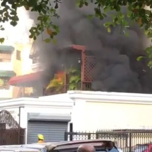 Se registra incendio en alrededores de sector Evaristo Morales en el DN

