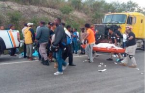 Un muerto y un herido grave por accidente de tránsito en Gaspar Hernández