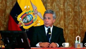 El presidente de Ecuador, Lenín Moreno, aseguró este miércoles que está buscando el mecanismo para suplir la ausencia del vicepresidente Jorge Glas