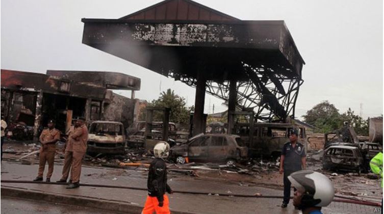 Al menos seis muertos y 130 heridos en Ghana tras explosión de gasolinera
