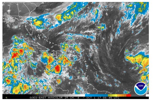 Meteorología pronostica aguaceros por vaguada y onda tropical; mantiene alerta para varias provincias