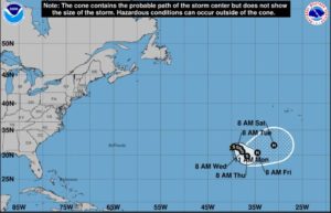 La tormenta tropical Ophelia se forma en el Atlántico