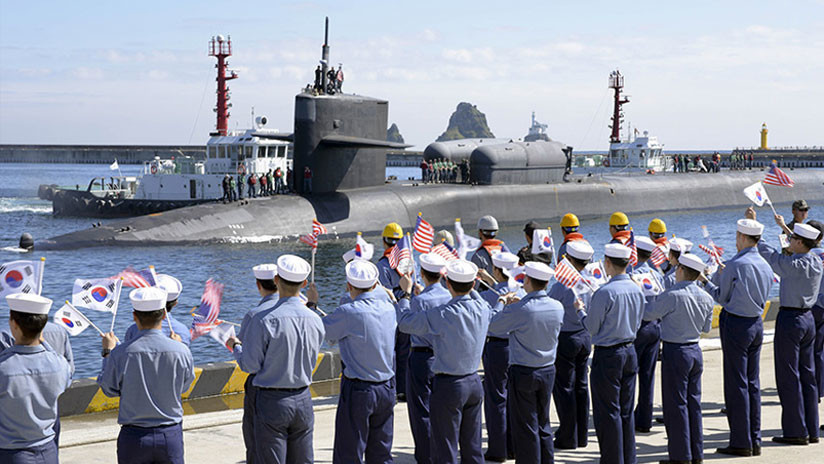 Submarino nuclear de EE.UU. ataca en Corea del Sur