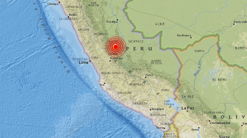 Se registra un sismo de magnitud 5,7 en Perú