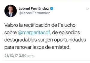 Leonel Fernández valora rectificación de Felucho sobre vicepresidenta