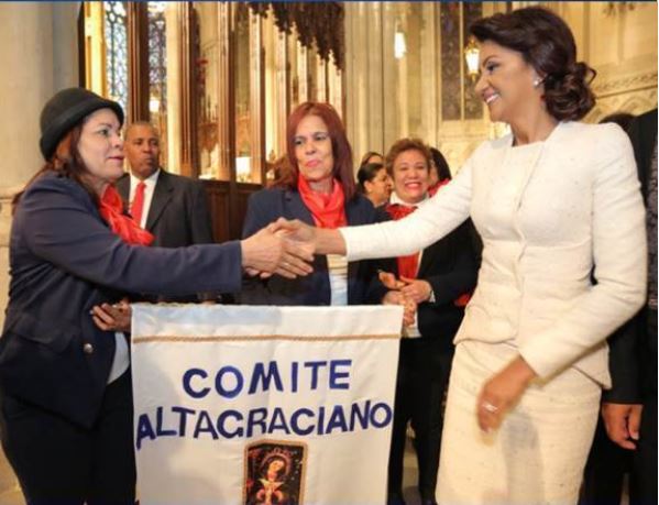 Primera dama RD asiste a misa en honor a Virgen de la Altagracia en Catedral de NY
