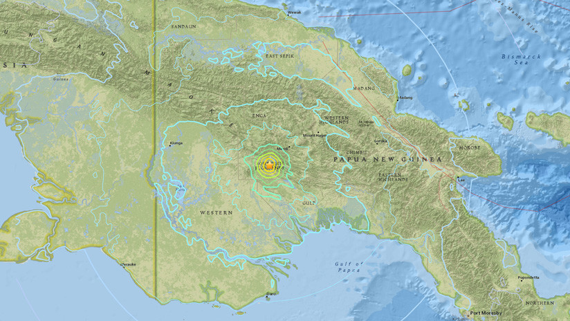 Se registra sismo de magnitud 6,3 en Papúa Nueva Guinea