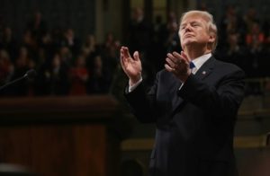 Trump expresa su satisfacción por su discurso sobre el estado de la Unión