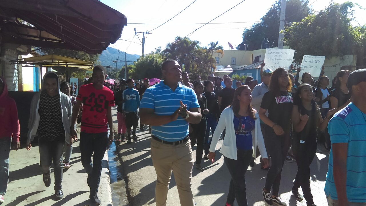 Marchan en Juan de Herrera contra explotación minera en San Juan