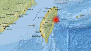 Sismo de magnitud 5,7 sacude la costa este de Taiwán