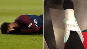 Neymar se lesiona durante partido PSG-Marsella