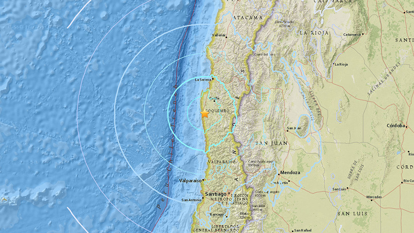 Se registra sismo de magnitud 6,2 en Chile