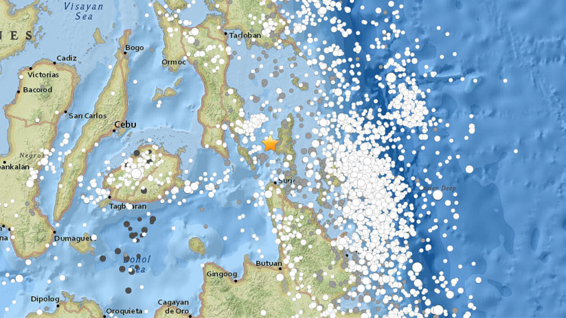 Se registra sismo de magnitud 5,6 en Filipinas