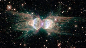 Descubren una extraña nebulosa que dispara láseres