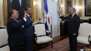 Presidente Medina juramenta nuevos ministros de Interior y Policía y de Trabajo