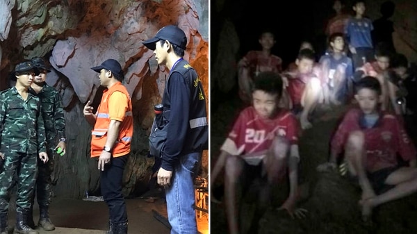Campesinos tailandeses inundan campos para ayudar a que niños salgan de la cueva