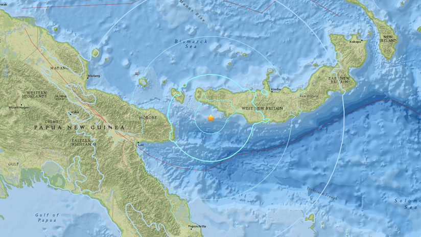 Sismo de magnitud 5,8 sacude Papúa Nueva Guinea