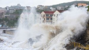 Tifón María causa estragos en Taiwán y China