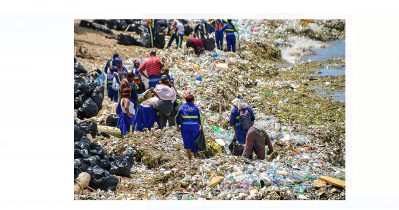 Ayuntamiento del Distrito Nacional retira basuras de las costas de Santo Domingo