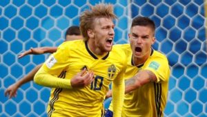 Suecia supera Suiza y avanza a cuartos de final en Rusia 2018