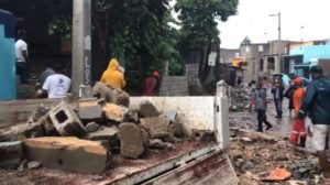 Se desploman paredes de dos casas en sector Las Cañitas del DN