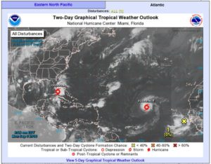 Ciclones tropicales captan atención de hemisferio occidental en inicio de semana laboral