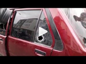 Agentes Swat PN lanzan bombas lacrimógenas durante caravana de choferes en Santiago