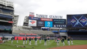 Rosters listos para duelo entre Atléticos y Yankees