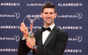 Eligen a Novak Djokovic como mejor deportista del año en Laureus 2019