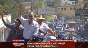 Abinader recorre Monte Plata y Yamasá junto a candidatos municipales