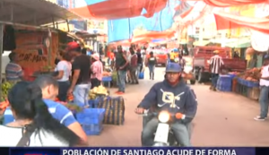 Población acude de forma masiva a mercado Hospedaje Yaque en Santiago