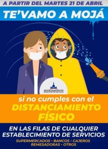Alcaldía de Santiago amenaza con mojar a quienes no cumplan con el distanciamiento físico