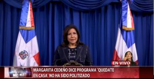 Vicepresidenta Margarita Cedeño: “Estamos trabajando para que nadie se quede atrás”