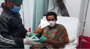 Director PN traslada a hospital policial hombre detenido durante toque de queda en SFM