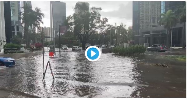 VIDEOS: Miami se inunda tras tres días de fuertes lluvias