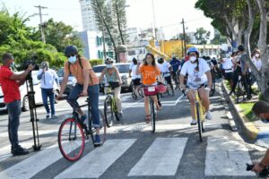 Instituciones extienden ciclovía en el Distrito Nacional