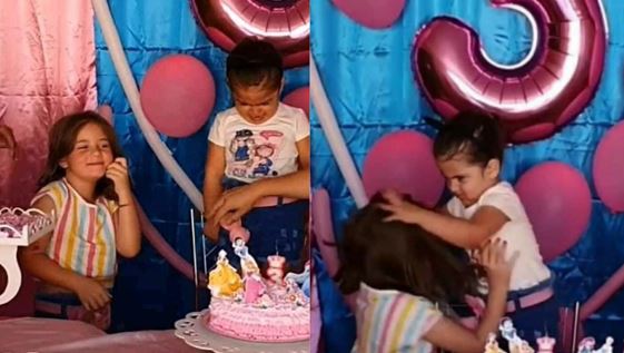 doloroso Explosivos Normalmente Origen del video viral de la niña que sopla la vela de cumpleaños de su  hermana