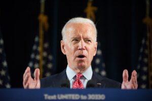 El candidato demócrata a la Presidencia de EE.UU., Joe Biden. EFE/EPA/TRACIE VAN AUKEN