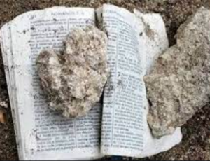 Bajo escombros de casa destruida por pared se encontró versículo de la biblia