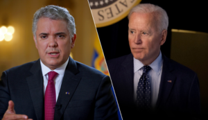 El mandatario colombiano, Iván Duque, informó que había conversado en horas de la mañana con su homólogo estadounidense, Joe Biden, sobre diversos temas.