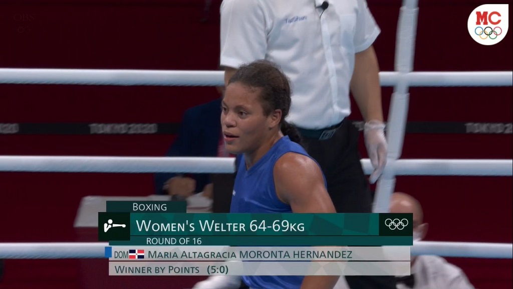 María Moronta primera boxeadora dominicana con victoria en unos Juegos Olímpicos