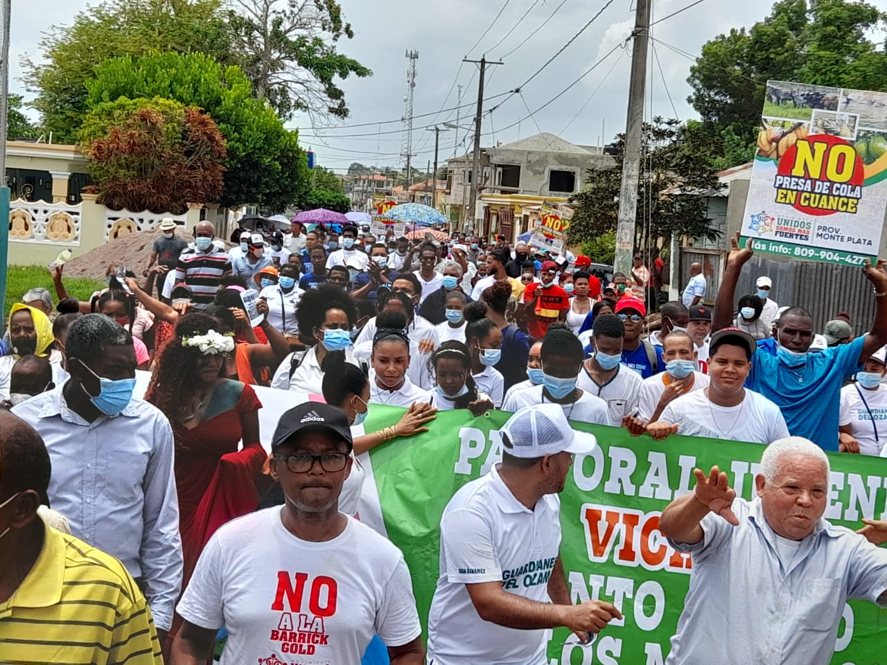 Monte Plata: Protestan contra expansión de minera Barrick Gold
