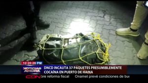 Vídeo: DNCD incauta 37 paquetes de presunta cocaína en puerto de Haina