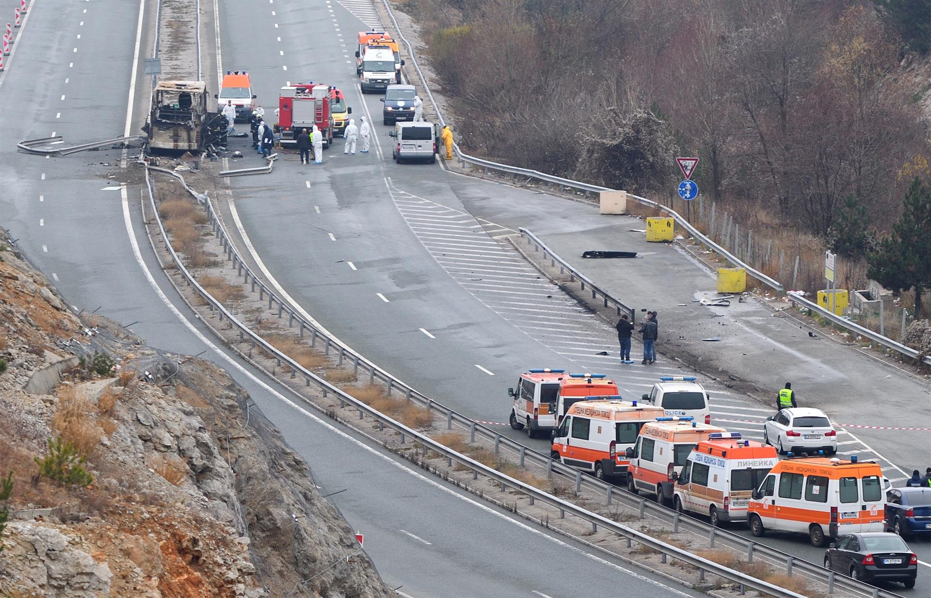 Accidente de autobús deja 44 muertos en Bulgaria