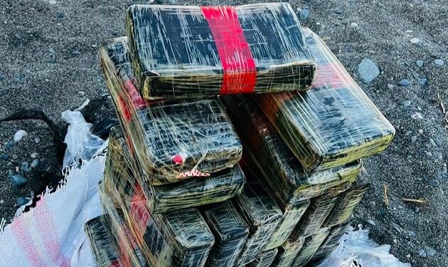 DNCD y la Armada ocupan 26 paquetes de cocaína en costas de Baní