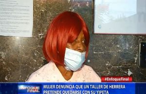 Mujer denuncia que un taller de Herrera pretende quedarse con su yipeta