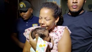 Autoridades rescatan recién nacida raptada en La Vega